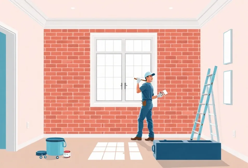 Intérieur rénové après travaux de peinture à Aurillac